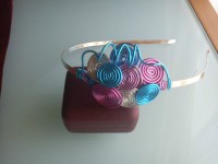 Diadema espirales de colores: 4€